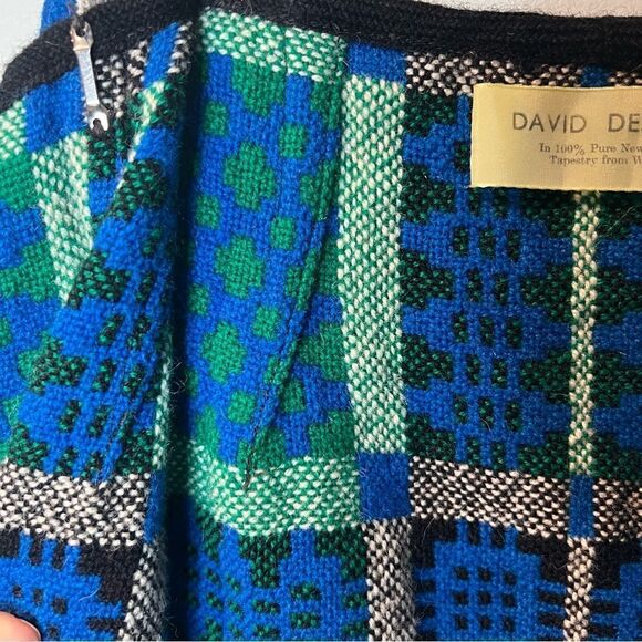 Unique David Designs Wrap Geometrical Print Wool Maxi Skirt Size XXS - Picture 4 of 13